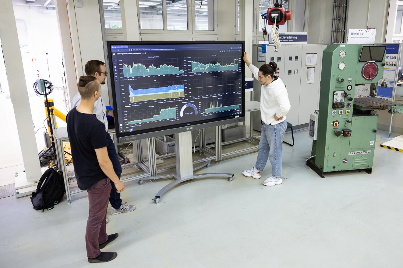 Visualization of production systems in the laboratory (EDF) at Chemnitz University of Technology